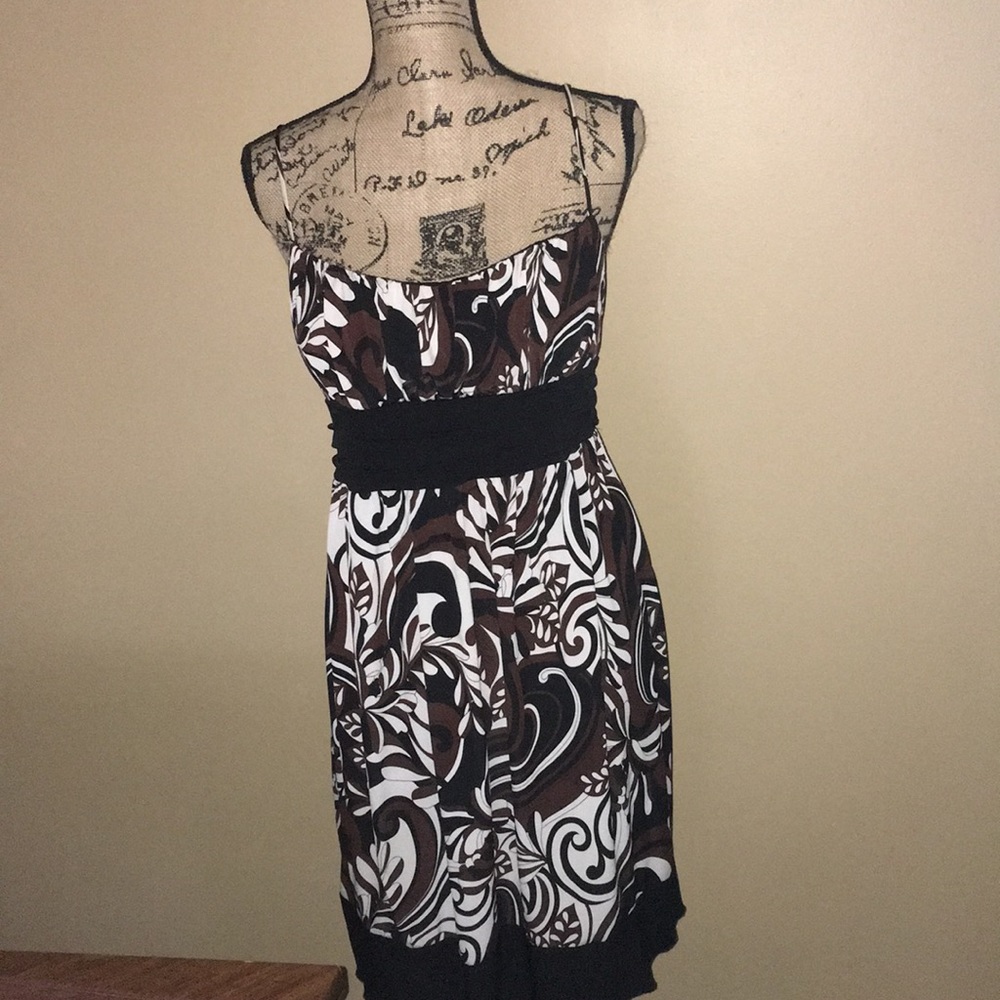 Sexy spaghetti strap multi colored dress